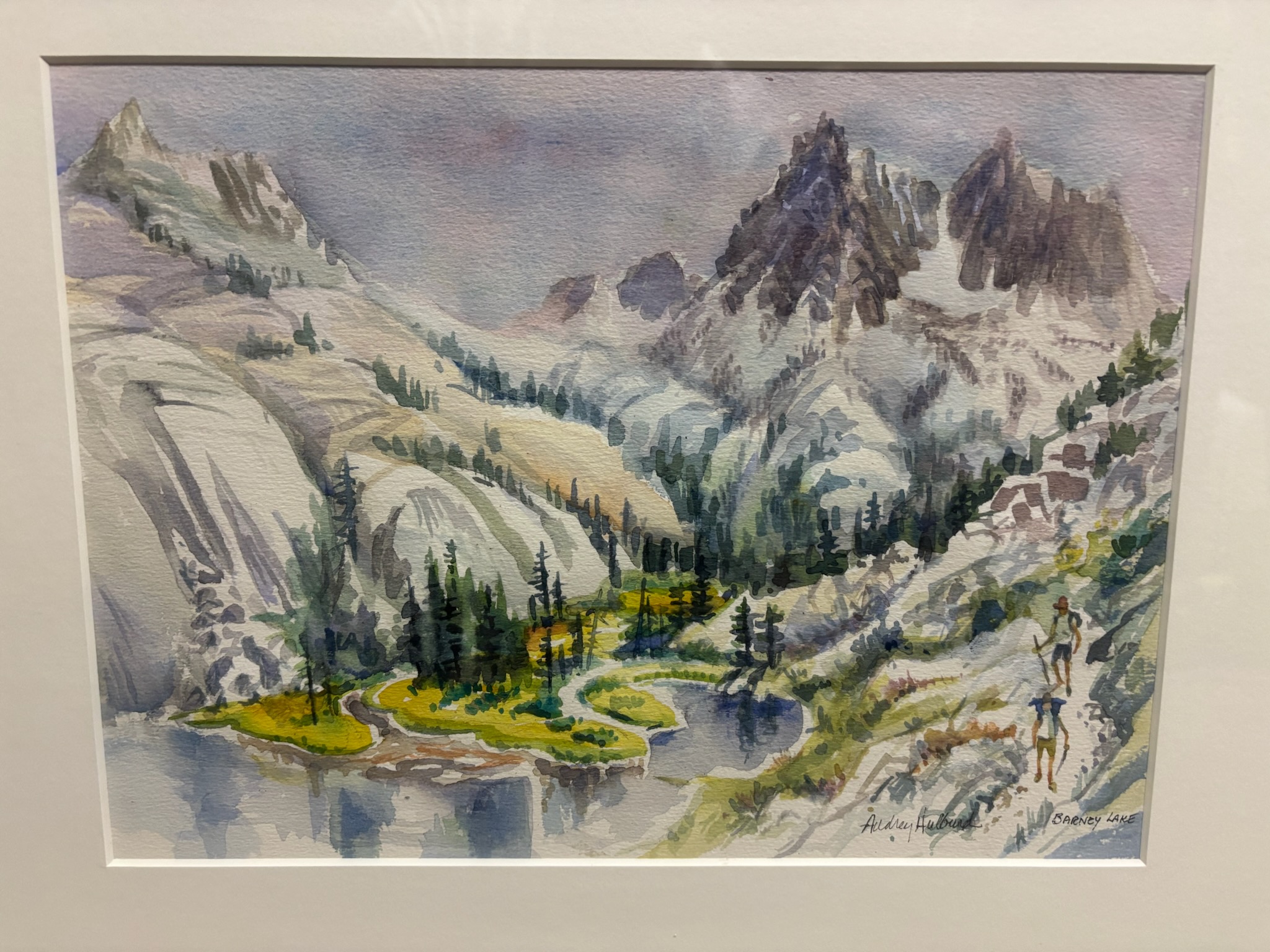 Barney Lake - Painting By Audrey Hulburd