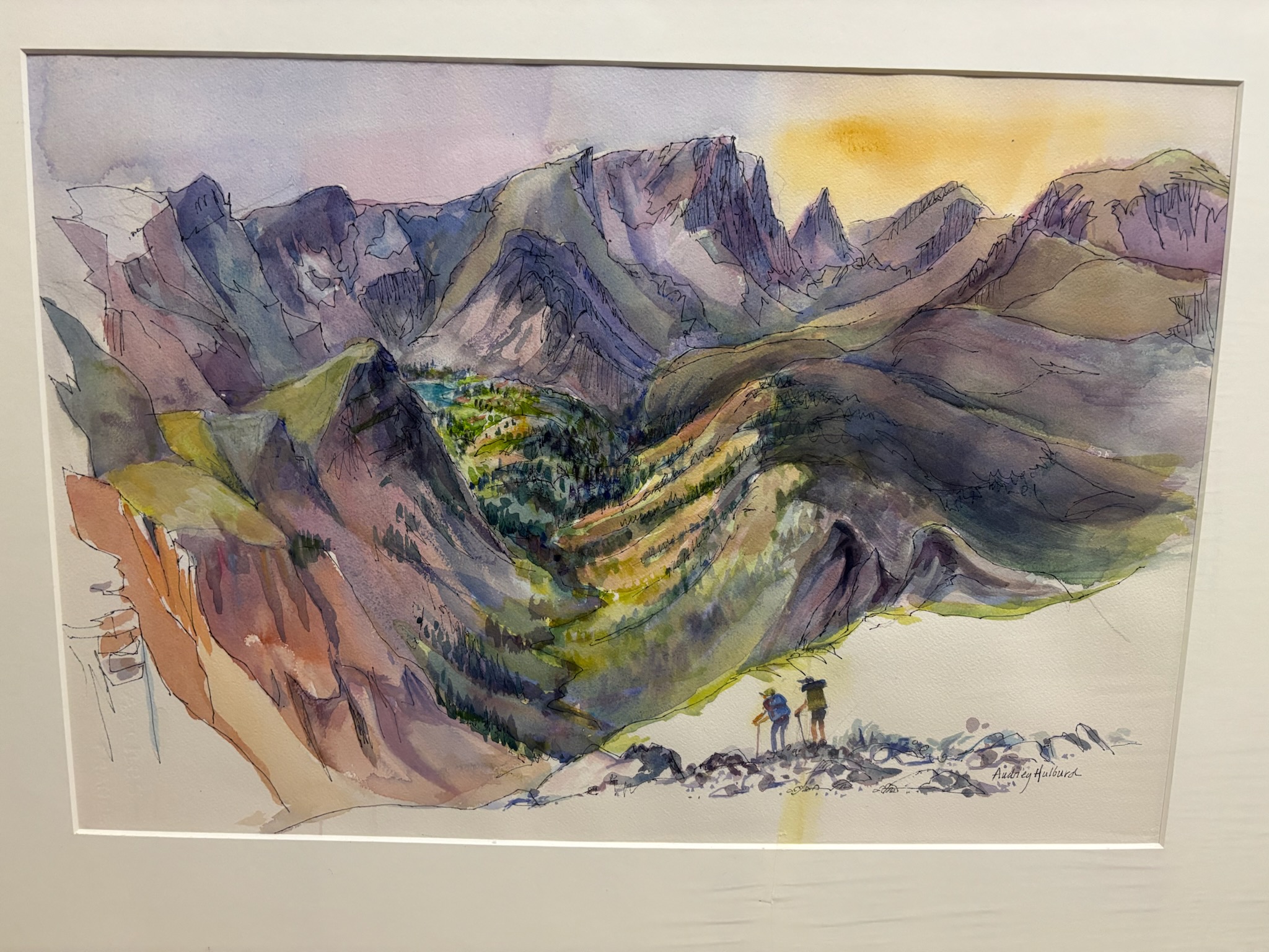 Backpackers - Painting By Audrey Hulburd